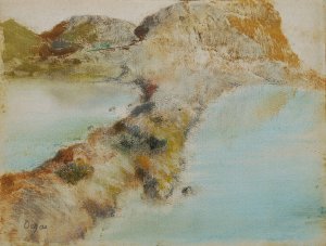 Rocky coast by Edgar Degas Oil Painting Reproduction