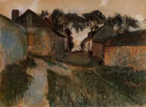 Rue Quesnoy, Saint-Valery-sur-Somme by Edgar Degas - Hand-Painted Oil Painting Reproduction