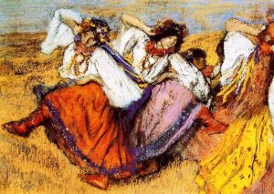 Main Product Photo of Russian Dancers 3 Painting by Edgar Degas