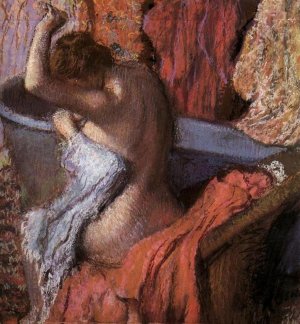 Seated Bather Drying Herself by Edgar Degas Oil Painting Reproduction