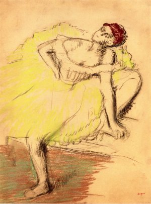 Seated Dancer II by Edgar Degas Oil Painting Reproduction