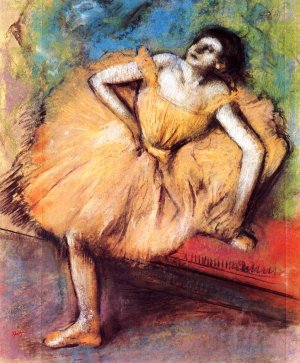 Seated Dancer by Edgar Degas Oil Painting Reproduction