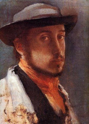Self Portrait in a Soft Hat by Edgar Degas Oil Painting Reproduction