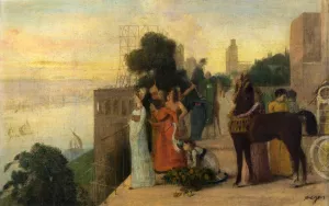 Semiramis Building a City by Edgar Degas - Hand-Painted Oil Painting Reproduction
