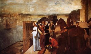 Semiramis Building Babylon by Edgar Degas Oil Painting Reproduction