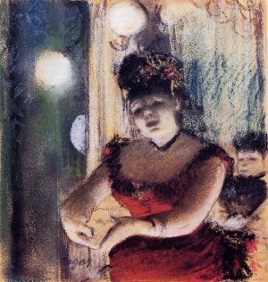 Main Product Photo of Singer in a Cafe-Concert Painting by Edgar Degas
