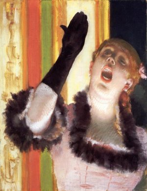 Singer with a Glove by Edgar Degas Oil Painting Reproduction