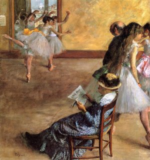 The Ballet Class by Edgar Degas Oil Painting Reproduction