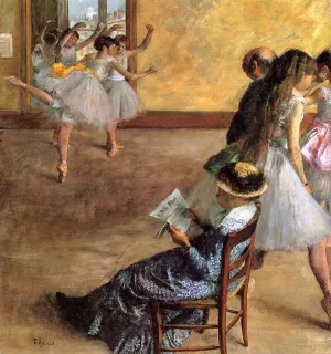 The Ballet Class by Edgar Degas Oil Painting Reproduction