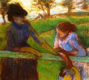 The Conversation by Edgar Degas Oil Painting Reproduction
