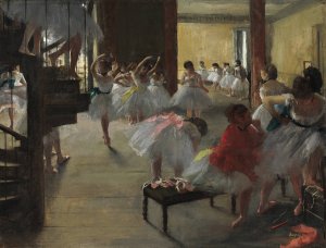 The Dance Class by Edgar Degas Oil Painting Reproduction