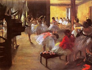 Main Product Photo of The Dance Class Painting by Edgar Degas