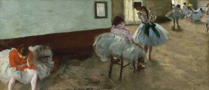 The Dance Lesson by Edgar Degas Oil Painting Reproduction