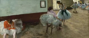 The Dance Lesson by Edgar Degas Oil Painting Reproduction