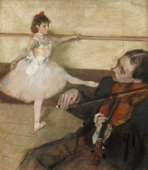 The Dance Lesson by Edgar Degas Oil Painting Reproduction