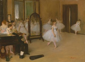 The Dancing Class by Edgar Degas Oil Painting Reproduction