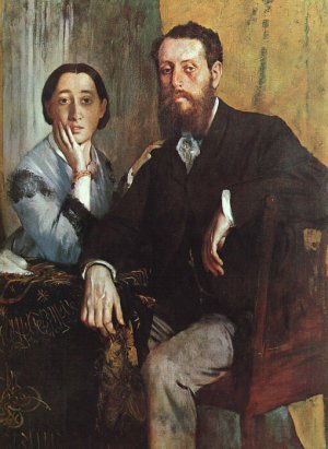 The Duke and Duchess Morbilli by Edgar Degas Oil Painting Reproduction