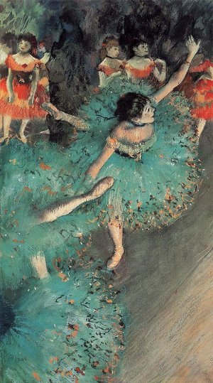 The Green Dancer by Edgar Degas Oil Painting Reproduction