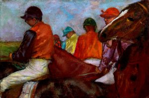 The Jockeys by Edgar Degas Oil Painting Reproduction