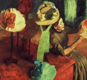 The Millinery Shop by Edgar Degas - Hand-Painted Oil Painting Reproduction