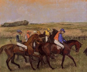 The Racecourse by Edgar Degas Oil Painting Reproduction