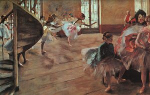 Main Product Photo of The Rehearsal Painting by Edgar Degas