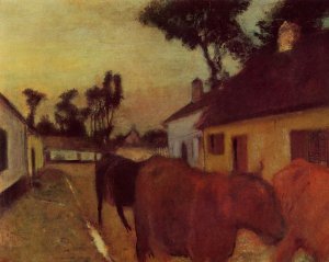 The Return of the Herd by Edgar Degas Oil Painting Reproduction
