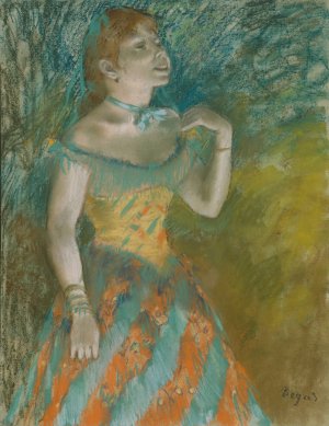 The Singer in Green by Edgar Degas Oil Painting Reproduction
