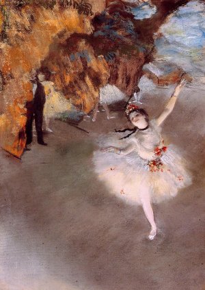 Main Product Photo of The Star also known as Dancer on Stage Painting by Edgar Degas