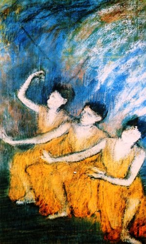 Three Dancers 4 by Edgar Degas - Hand-Painted Oil Painting Reproduction