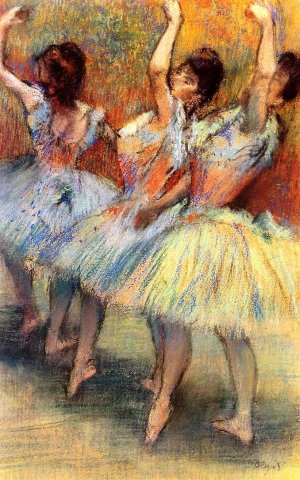 Three Dancers 5 by Edgar Degas Oil Painting Reproduction