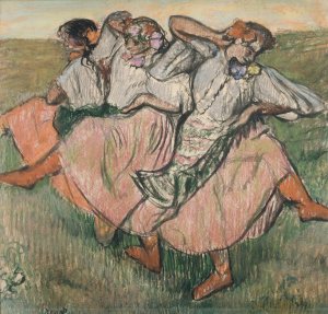 Three Russian Dancers by Edgar Degas Oil Painting Reproduction