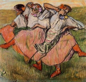 Three Russian Dancers by Edgar Degas Oil Painting Reproduction