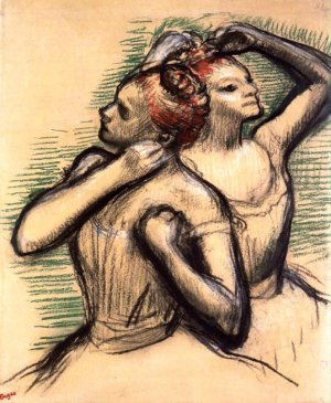 Main Product Photo of Two Dancers 2 Painting by Edgar Degas