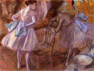 Two Dancers in Their Dressing Room by Edgar Degas Oil Painting Reproduction