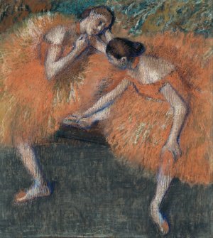 Two Dancers by Edgar Degas Oil Painting Reproduction