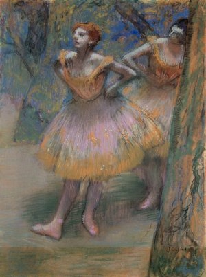 Two Dancers by Edgar Degas Oil Painting Reproduction