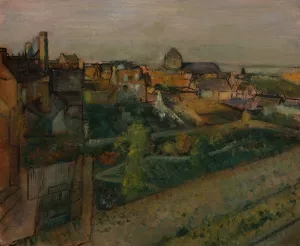 View of Saint-Valery-sur-Somme by Oil Painting Reproduction