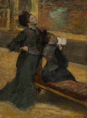 Visit to a Museum by Edgar Degas Oil Painting Reproduction