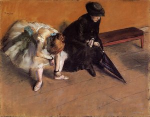 Waiting by Edgar Degas Oil Painting Reproduction