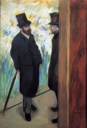 Wings of Desire also known as Ludovic Halevy and Albert Cave by Edgar Degas Oil Painting Reproduction