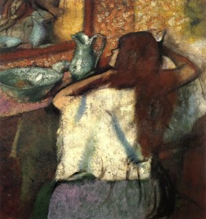 Woman at Her Toilette 2 by Edgar Degas Oil Painting Reproduction