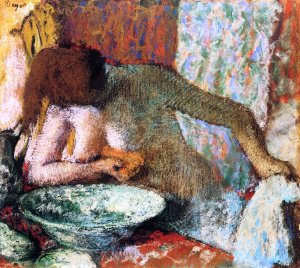 Woman at Her Toilette by Edgar Degas Oil Painting Reproduction