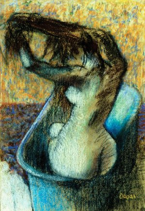 Woman Bathing by Edgar Degas Oil Painting Reproduction