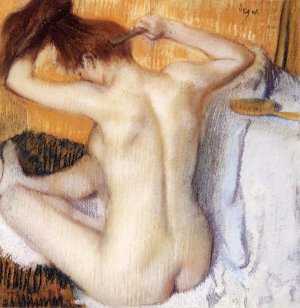Woman Combing Her Hair by Edgar Degas Oil Painting Reproduction