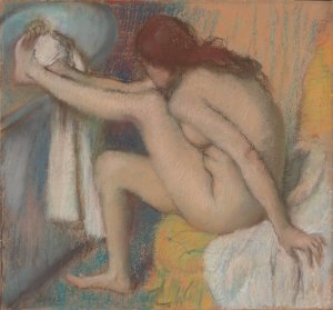 Woman Drying Her Foot by Edgar Degas Oil Painting Reproduction