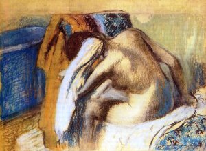 Woman Drying Her Hair by Edgar Degas Oil Painting Reproduction