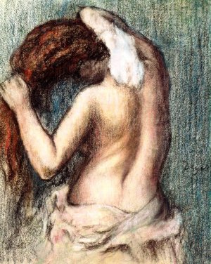 Woman Drying Herself 3 by Edgar Degas Oil Painting Reproduction