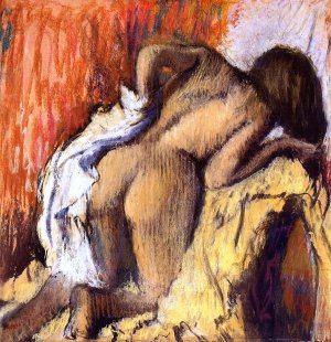 Woman Drying Herself 4 by Edgar Degas Oil Painting Reproduction