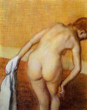 Woman Having a Bath by Edgar Degas Oil Painting Reproduction